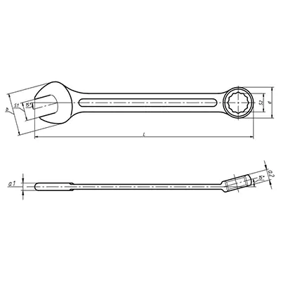 Ключ гаечный комбинированный 5,5х5,5 КЗСМИ